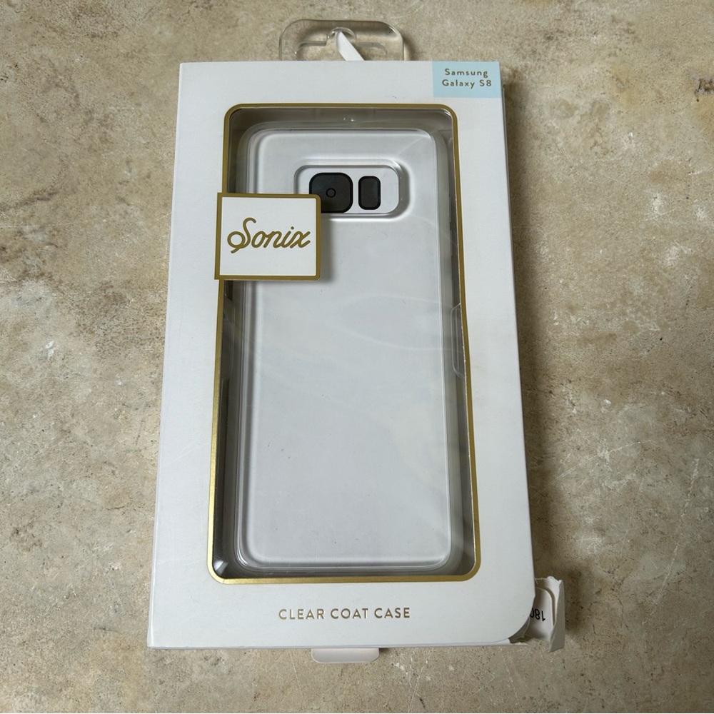 Sonix Samsung Galaxy S8 clear coat transparent phone case New in box!